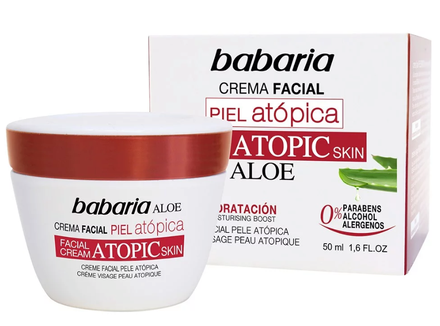 Crème pour le visage Babaria Aloe Vera Atopiques